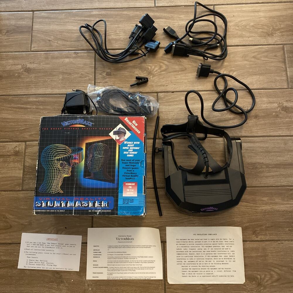 ***UNTESTED*** VictorMaxx StuntMaster Virtual Reality Headset & Original Box